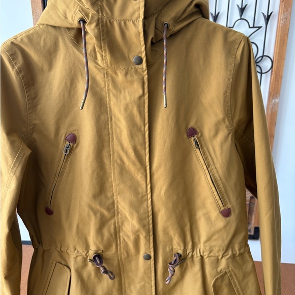 FatFace Women's Mustard Waterproof Long Jacket - Picture 5 of 15